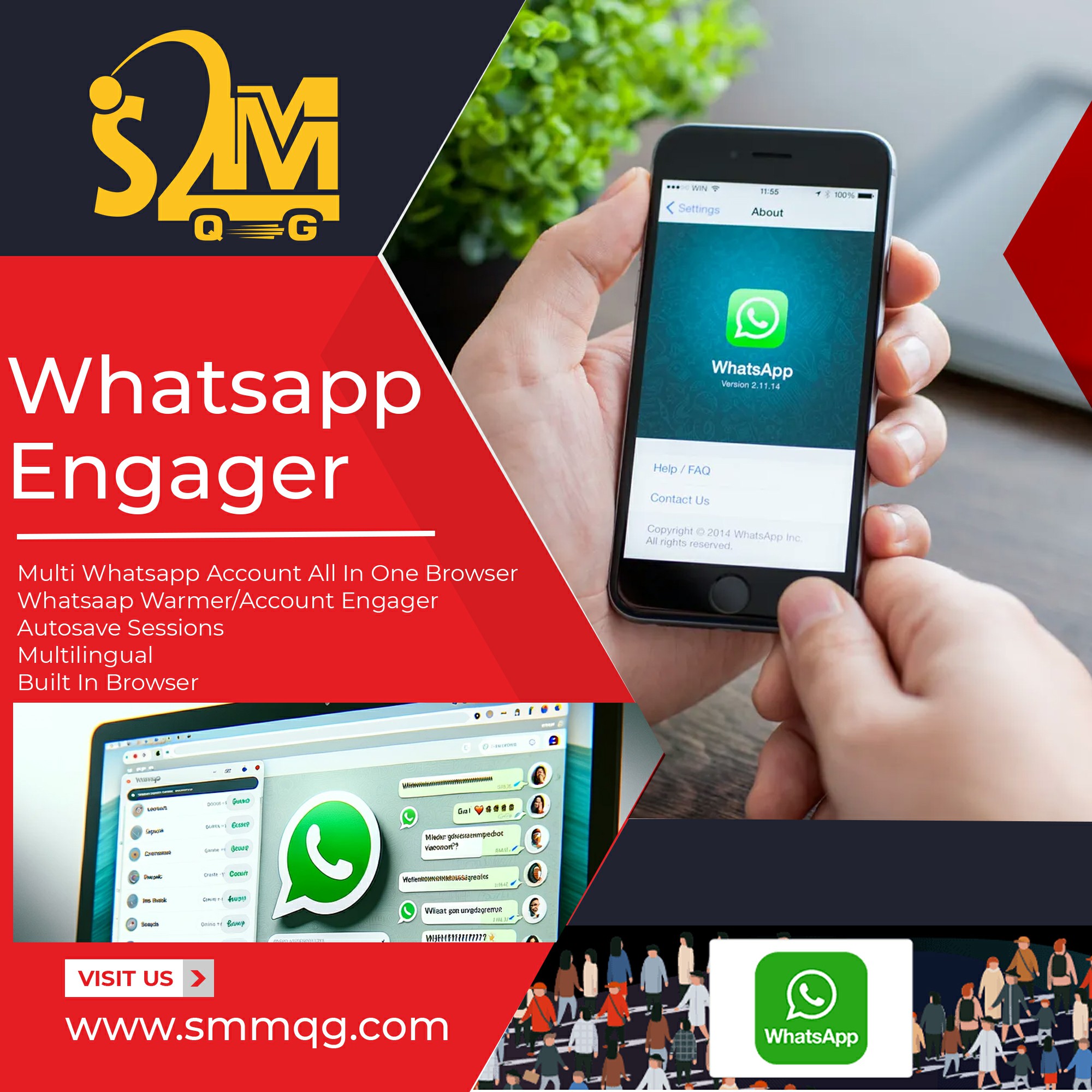 WhatsApp Accounts Engager